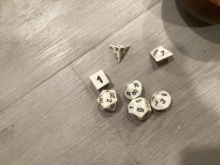 Bone gamer dice